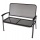 Gartenbank 2 sitzer Streckmetall eisengrau Bild 1