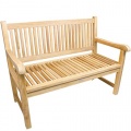Gartenbank 120cm Teakholz  Bild 1