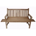 Teakholz Gartenbank Natur 150cm Bild 1