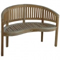 Teakholz Gartenbank Natur 120cm Bild 1