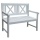 Gartenbank wei 120cm Bild 1