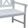 Gartenbank wei 120cm Bild 5