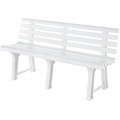 Gartenbank 145x49x74cm wei Bild 1