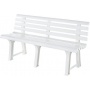 Gartenbank 145x49x74cm wei Bild 1