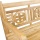 Gartenbank 120cm Teakholz Messing verchromt Bild 2
