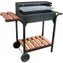 Grill Holzkohlegrill mit Holzablage und stabilem Grillgehuse von KM Firemaker Bild 1