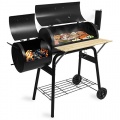 BBQ01 Grill Holzkohle Smoker Grillwagen American XL Barbecue  Bild 1