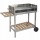 Grill XXL Edelstahl Grillwagen Holzkohlegrill fahrbar mit Holzablage Bild 1