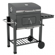 BBQ-Bull, Luxus Grillwagen Butternut, Holzkohle Barbecue Grill, Smoker Bild 1