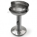 Säulengrill aus Edelstahl, BBQ Grill Holzkohlegrill von Deuba Bild 1