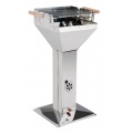 Holzkohle BBQ Trichtergrill Edelstahl, Holzkohlegrill von Westerholt Bild 1