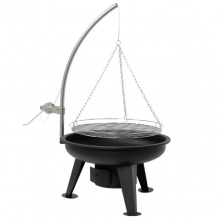 BBQ-Bull, Schwenkgrill mit Kurbel, Holzkohle Grill, Schwenker, 64 cm Bild 1