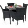 5tlg.Gartengarnitur Tisch 90x90cm  Bild 1