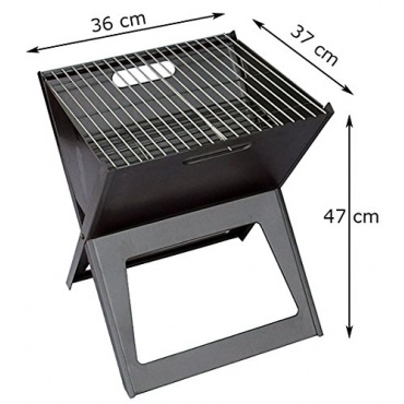 Picknick Grill aus Edelstahl Klappbar Gartengrill Tischgrill, BBQ-Expert Bild 1