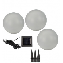 HEITRONIC SOLAR LED KUGEL BEGGA 3ER SET Bild 1