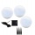 HEITRONIC SOLAR LED KUGEL BEGGA 3ER SET Bild 2