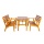4tlg Gartengarnitur Holz Toronto Bild 1