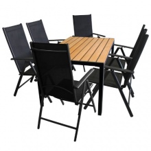 7tlg.Gartengarnitur Alu 150x90cm Bild 1