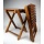 2er Set Gartenhocker Eukalyptusholz Bild 2