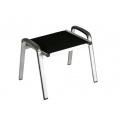 Gartenhocker silber anthrazit 54x58x49cm Bild 1