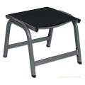 Kettler Gartenhocker 55x53x44cm silber anthrazit Bild 1