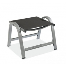Gartenhocker Anthrazit Silber Bild 1