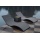Gartenliege 3tlg.Polyrattan dunkelgrau Bild 1