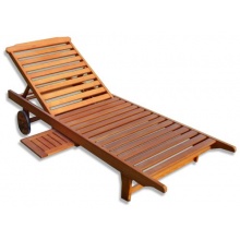 KMH Gartenliege Eukalyptusholz Bild 1