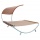 2er Gartenliege 200x200 Braun Bild 4