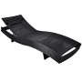 Rattan Gartenliege schwarz Bild 1