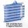 Gartenliege Sonnendach 188x60x30cm blau wei Bild 5