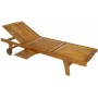 DIVERO Gartenliege Akazienholz Holz Bild 1
