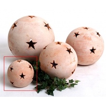 Kugel Terracotta Mediterran Stern Gartenkugel Antik D13cm Bild 1
