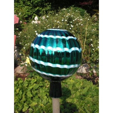 Gartenkugel (R1+Stab) Rosenkugel Gartenkugeln Glas 25 cm gro  Bild 1