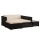 Gartenlounge Schwarz Polyrattan Bild 4