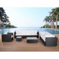Gartenlounge  schwarz Rattan Bild 1