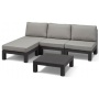 Allibert Gartenlounge Rattanoptik Kunststoff graphit Bild 1