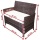 Gartenlounge 7tlg. Rattan Titan Schwarz Bild 3