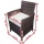 Gartenlounge 7tlg. Rattan Titan Schwarz Bild 4