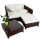 TecTake Gartenlounge braun Bild 3