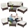 TecTake Gartenlounge braun Bild 4