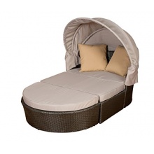 Gartenlounge braun grau Bild 1