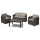 Allibert Gartenlounge Rattanoptik Kunststoff braun Bild 1