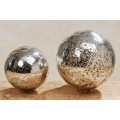 Kugel Rustique, Dekokugel, Gartenkugel, Gartenfigur, Durchmesser 15 cm, silber Bild 1