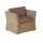 Gartensessel taupe Kunststoffgeflecht Bild 1