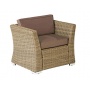 Gartensessel taupe Kunststoffgeflecht Bild 1
