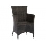 Polyrattan Gartensessel Geflecht mokka Bild 1