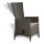Gartensessel Polyrattan grau meliert Bild 1