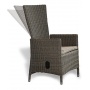 Gartensessel Polyrattan grau meliert Bild 1