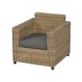 Gartensessel Polyrattan naturbraun Bild 1